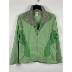 Vintage The North Face Full Zip Fleece Jacket Green Size Medium F88